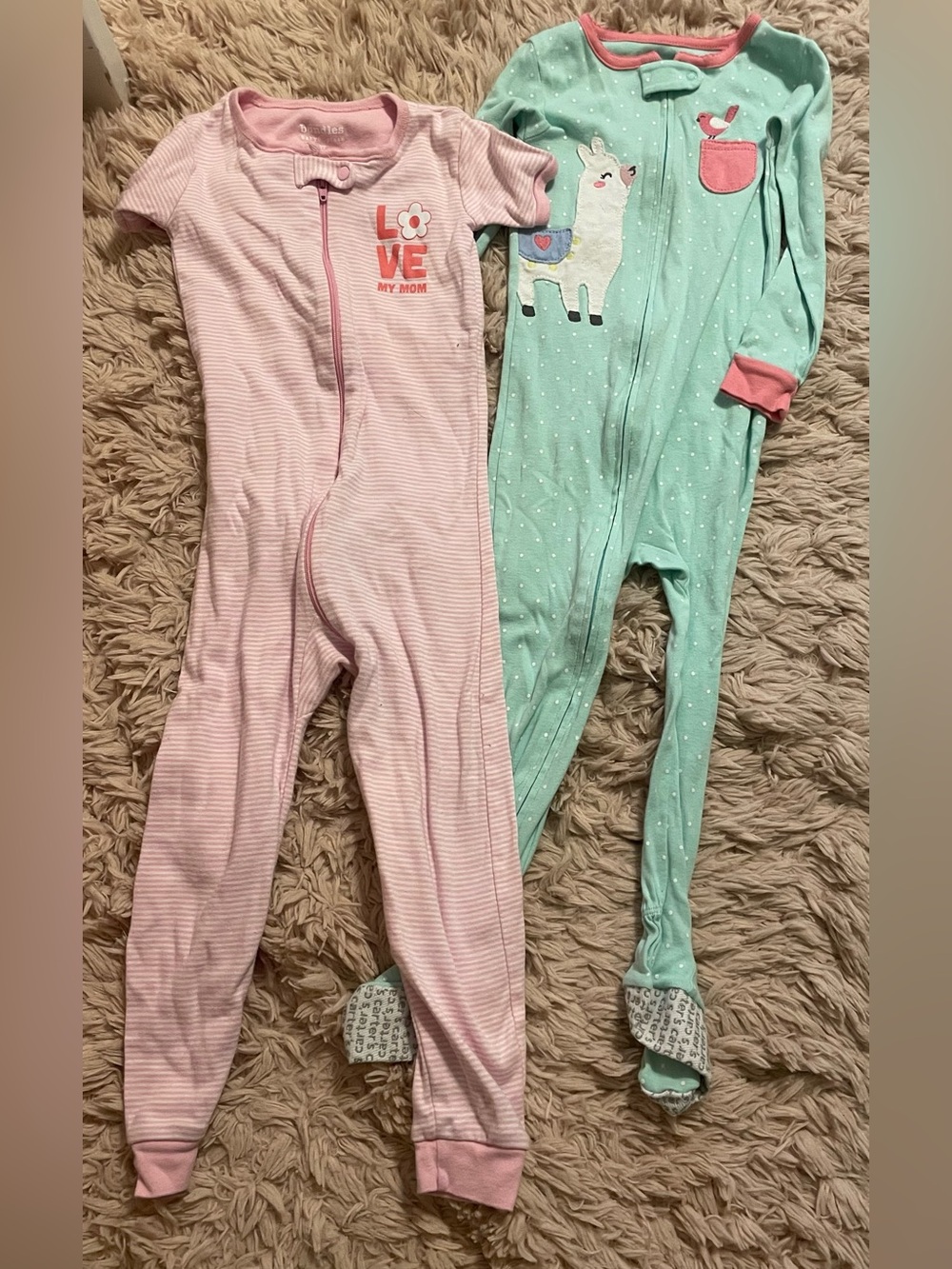 3T Girls’ Pajamas – Carter’s & Bundles - Set of 2